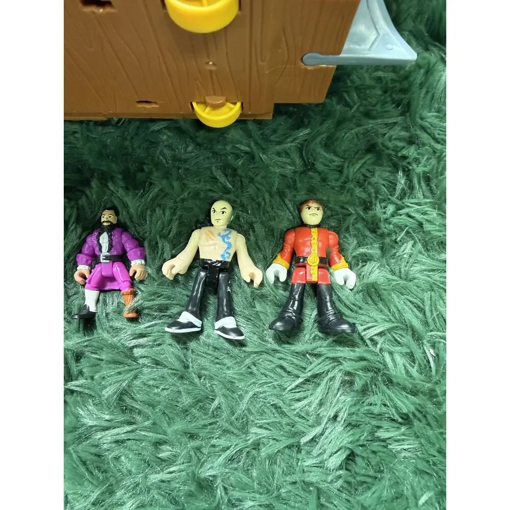 Imaginext Shark Pirate Ship Playset & 6 Action Figures Lot